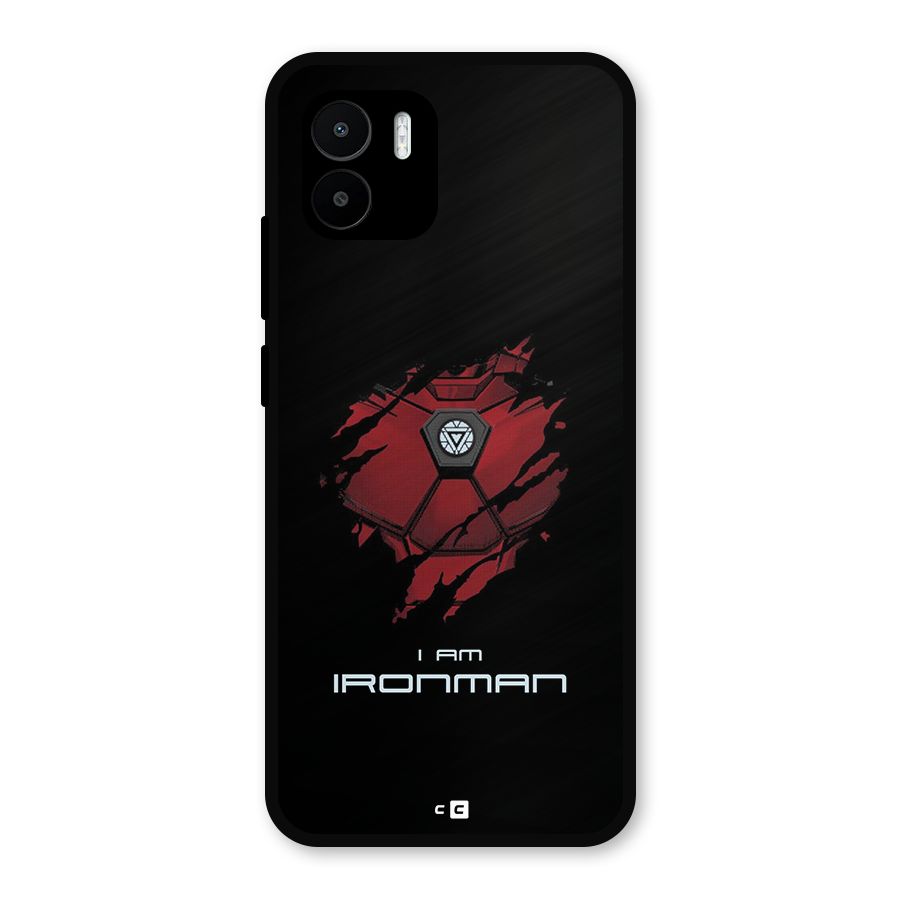 I Am Ironman Metal Back Case for Redmi A2