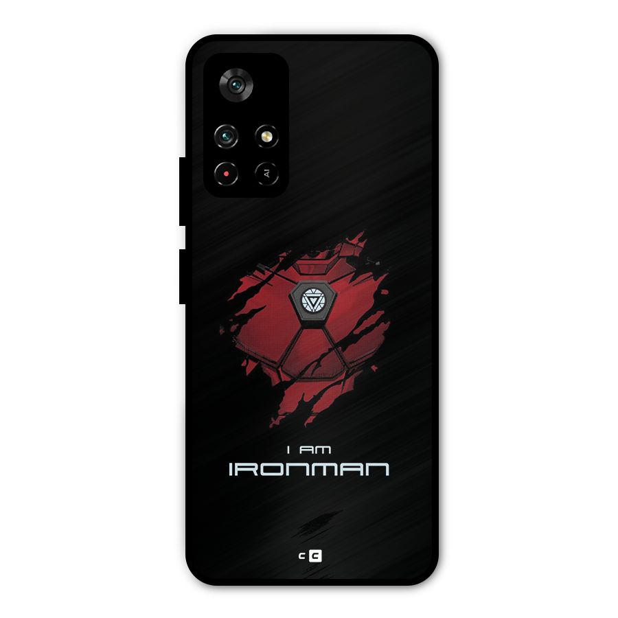 I Am Ironman Metal Back Case for Redmi Note 11T 5G