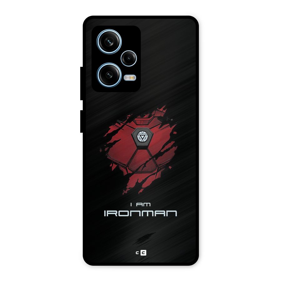 I Am Ironman Metal Back Case for Redmi Note 12 Pro