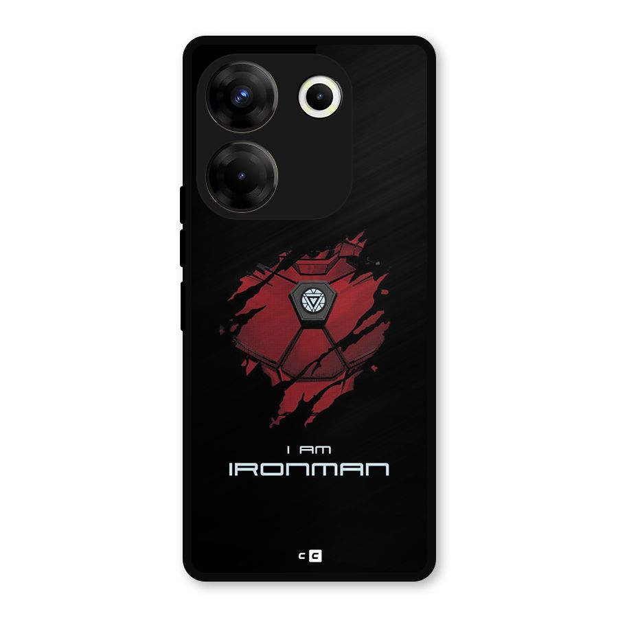 I Am Ironman Metal Back Case for Tecno Camon 20 Pro