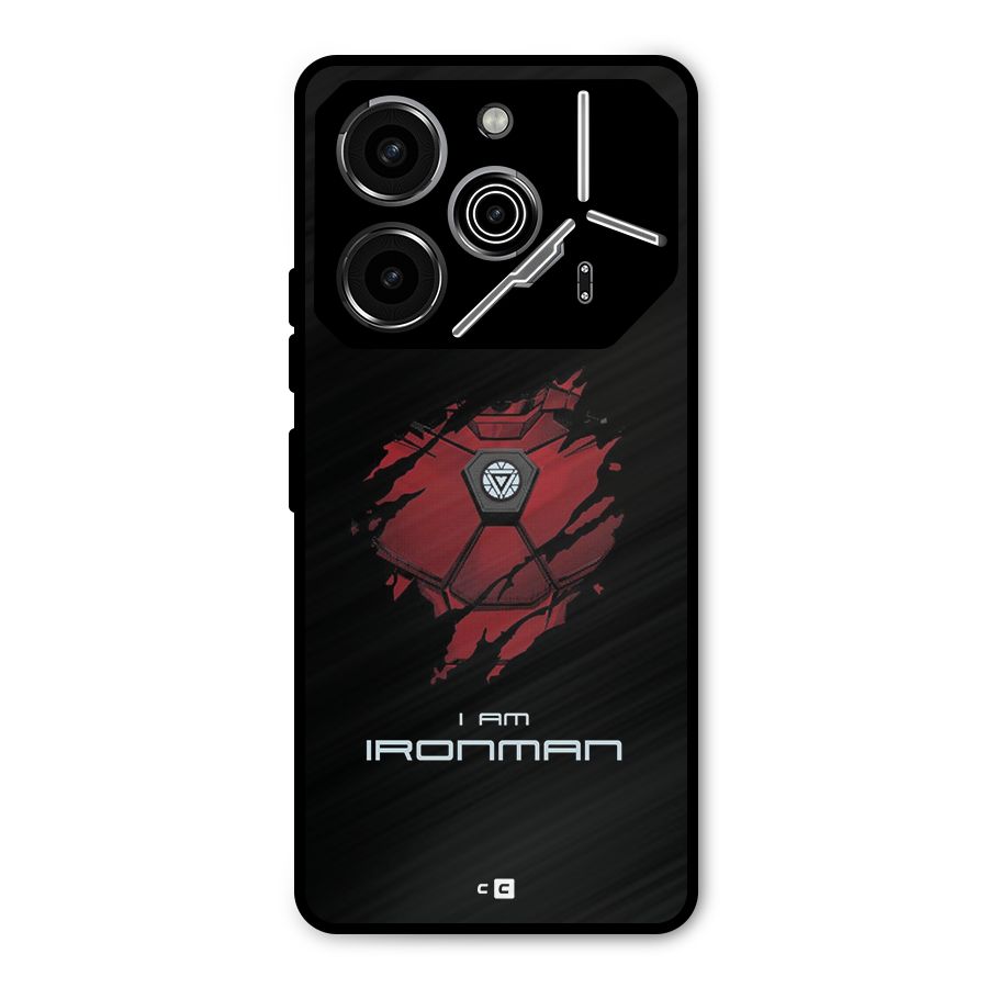 I Am Ironman Metal Back Case for Tecno Pova 6 Pro