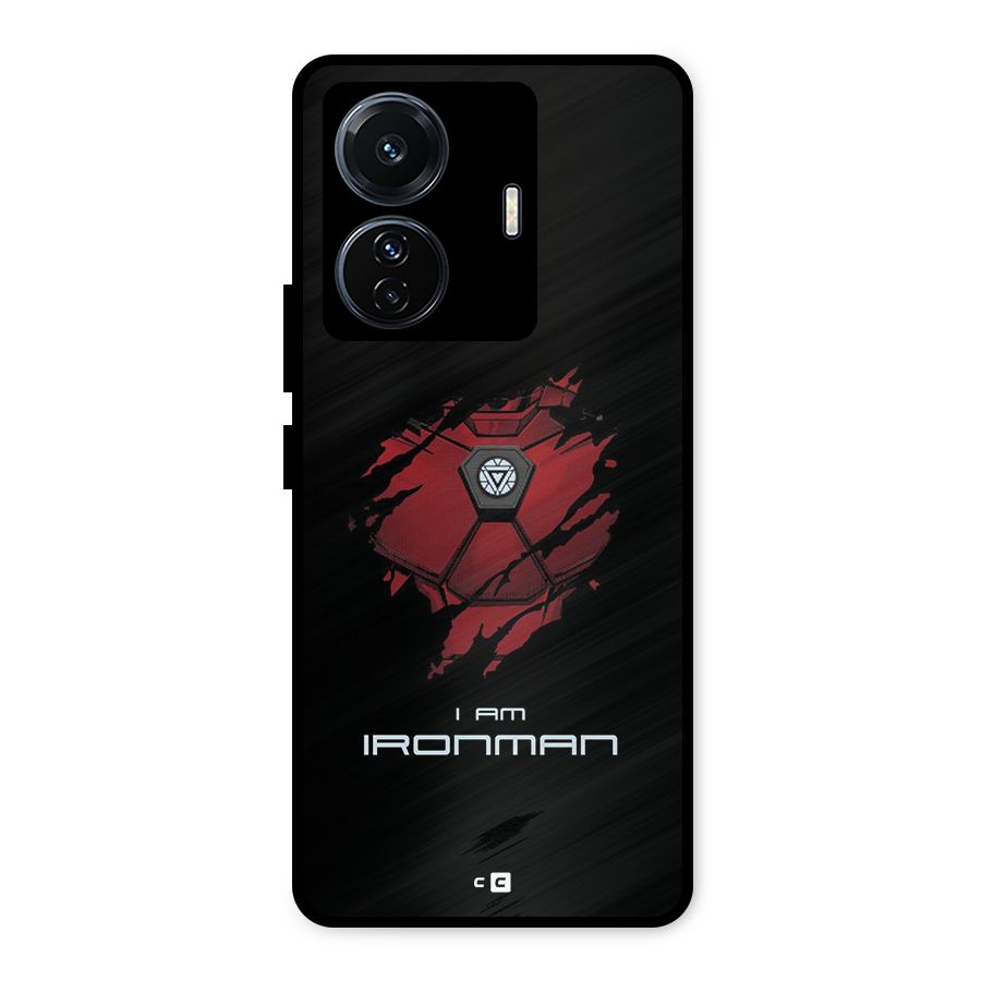 I Am Ironman Metal Back Case for Vivo T1 Pro