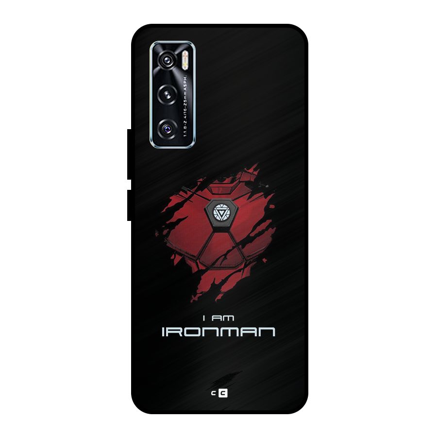 I Am Ironman Metal Back Case for Vivo V20 SE