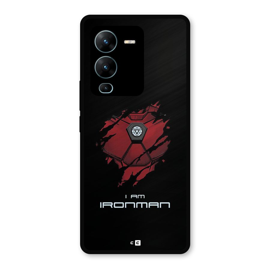 I Am Ironman Metal Back Case for Vivo V25 Pro