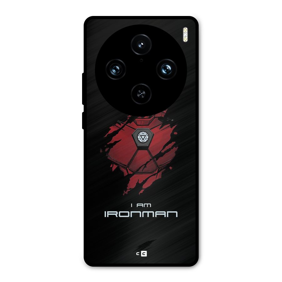 I Am Ironman Metal Back Case for Vivo X100 Pro