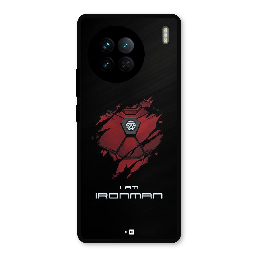 I Am Ironman Metal Back Case for Vivo X90