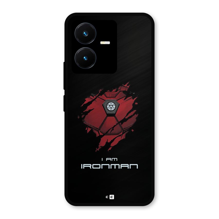 I Am Ironman Metal Back Case for Vivo Y22