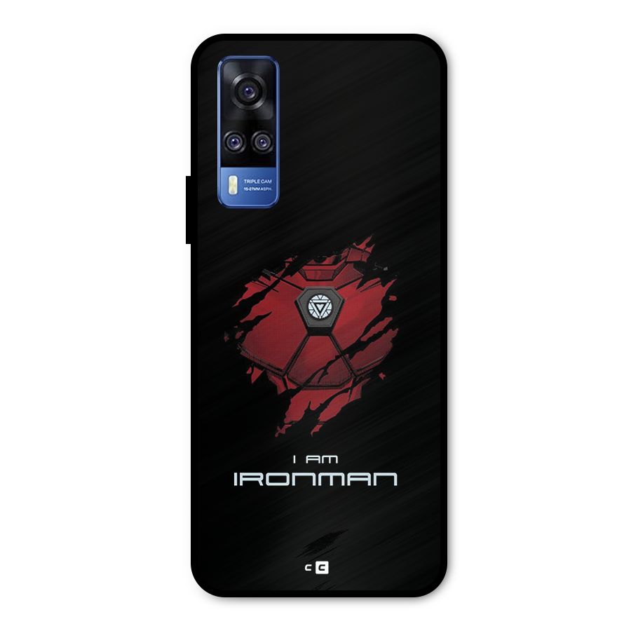 I Am Ironman Metal Back Case for Vivo Y31