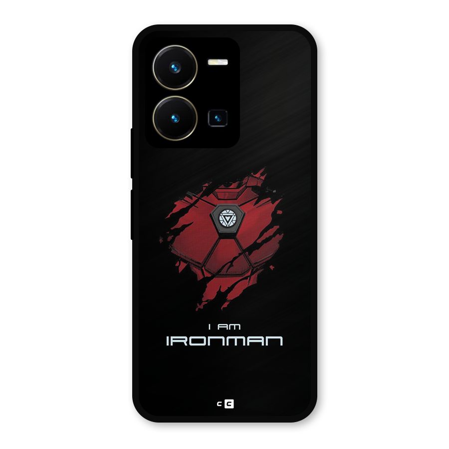 I Am Ironman Metal Back Case for Vivo Y35