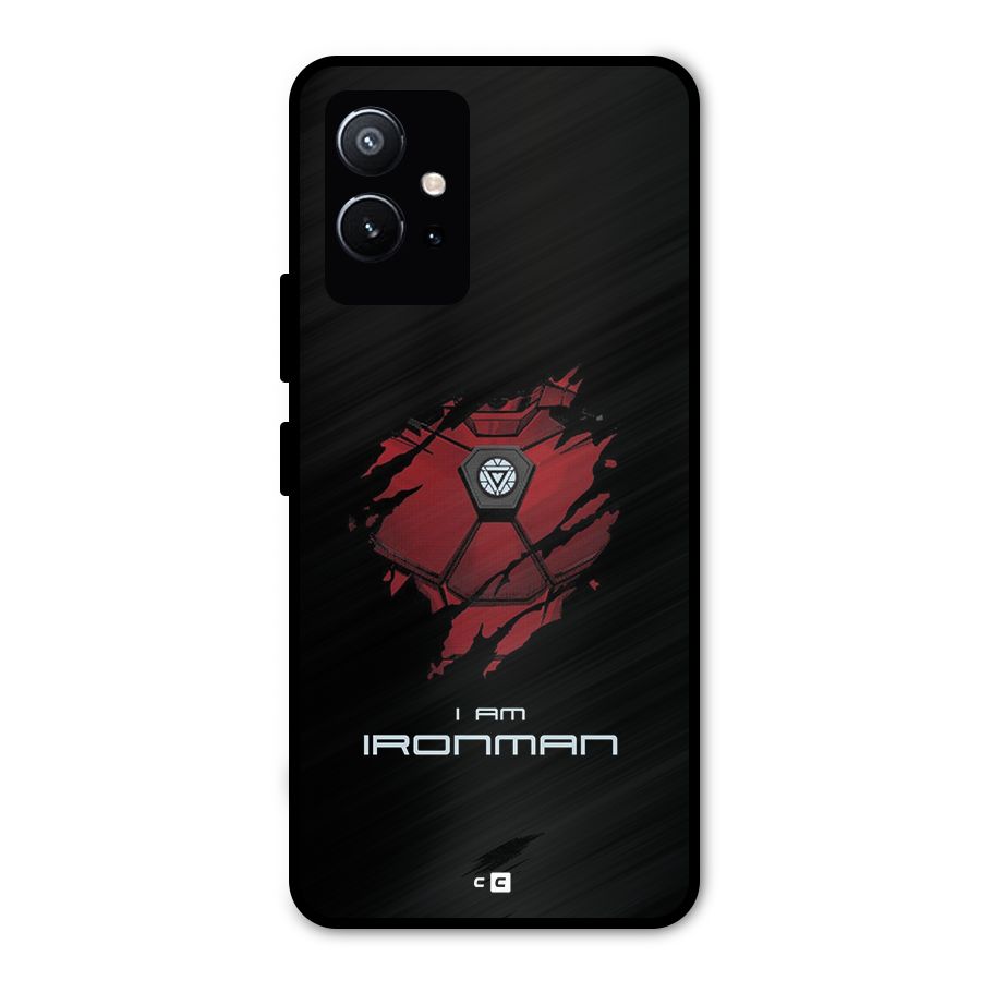 I Am Ironman Metal Back Case for Vivo Y75 5G