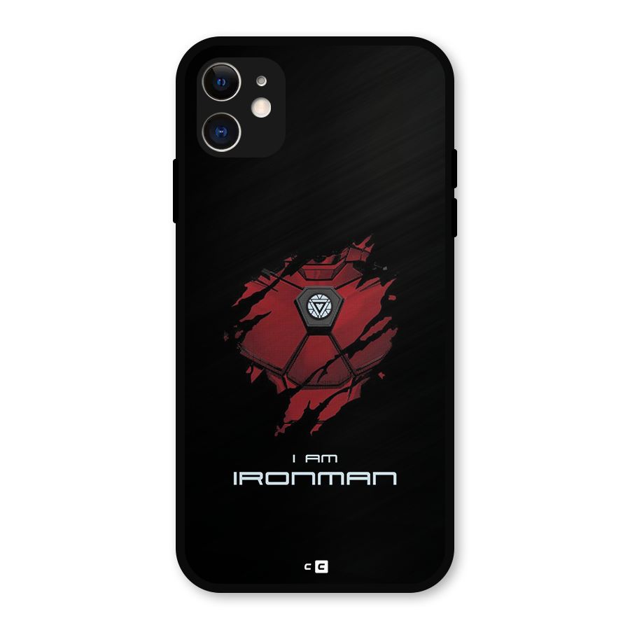 I Am Ironman Metal Back Case for iPhone 11