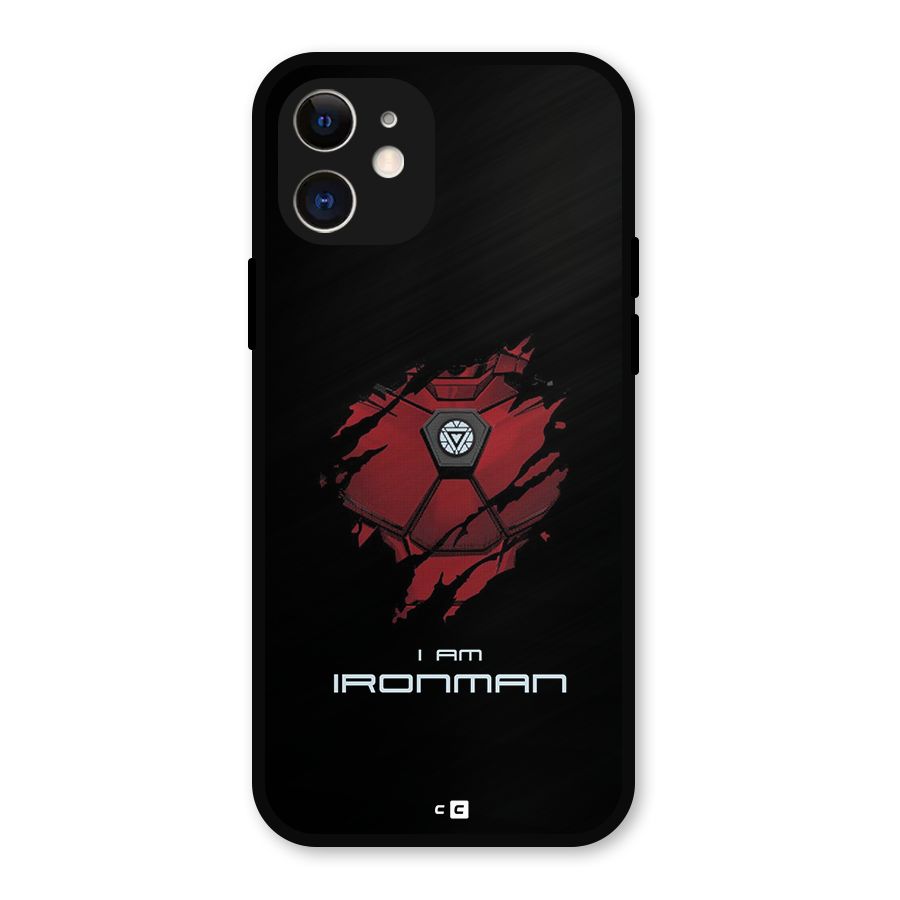 I Am Ironman Metal Back Case for iPhone 12