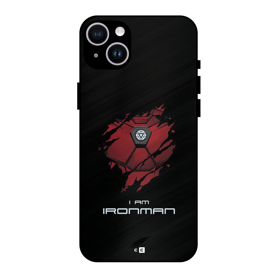 I Am Ironman Metal Back Case for iPhone 14 Plus