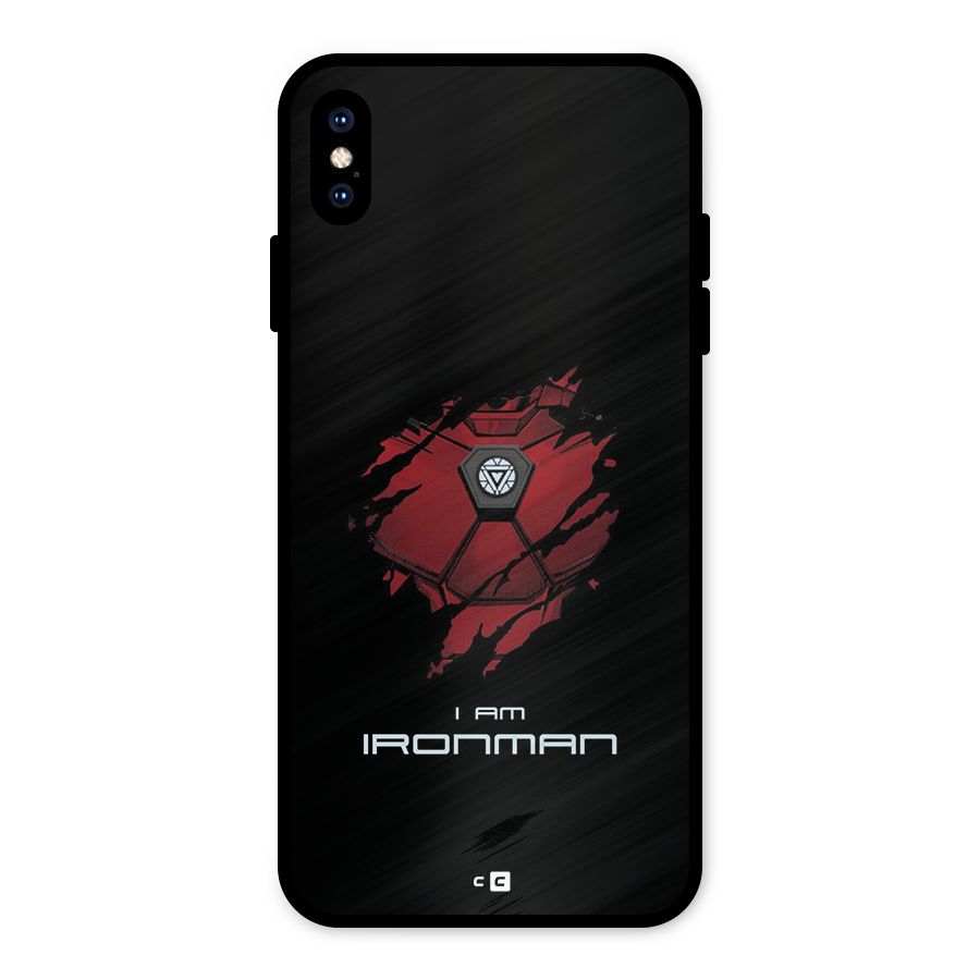I Am Ironman Metal Back Case for iPhone XS Max