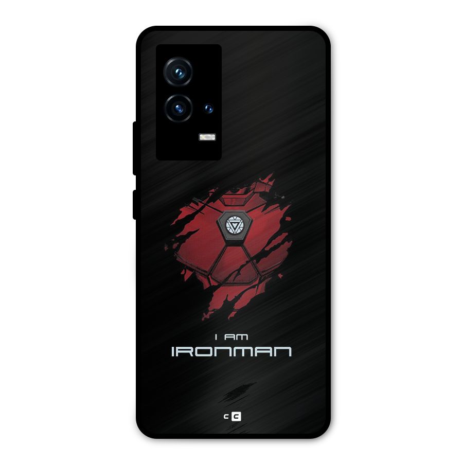 I Am Ironman Metal Back Case for iQOO 9 5G