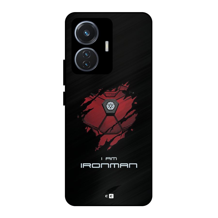 I Am Ironman Metal Back Case for iQOO Z6 44W