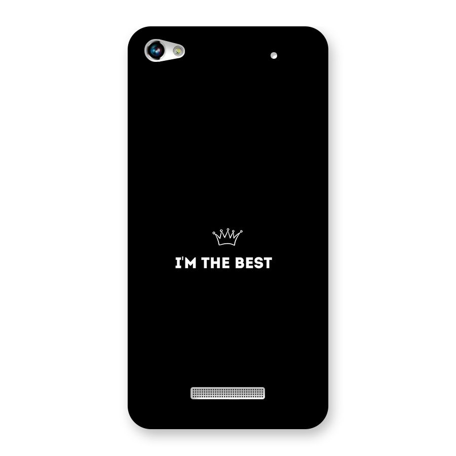 I Am The Best Back Case for Canvas Hue 2 A316