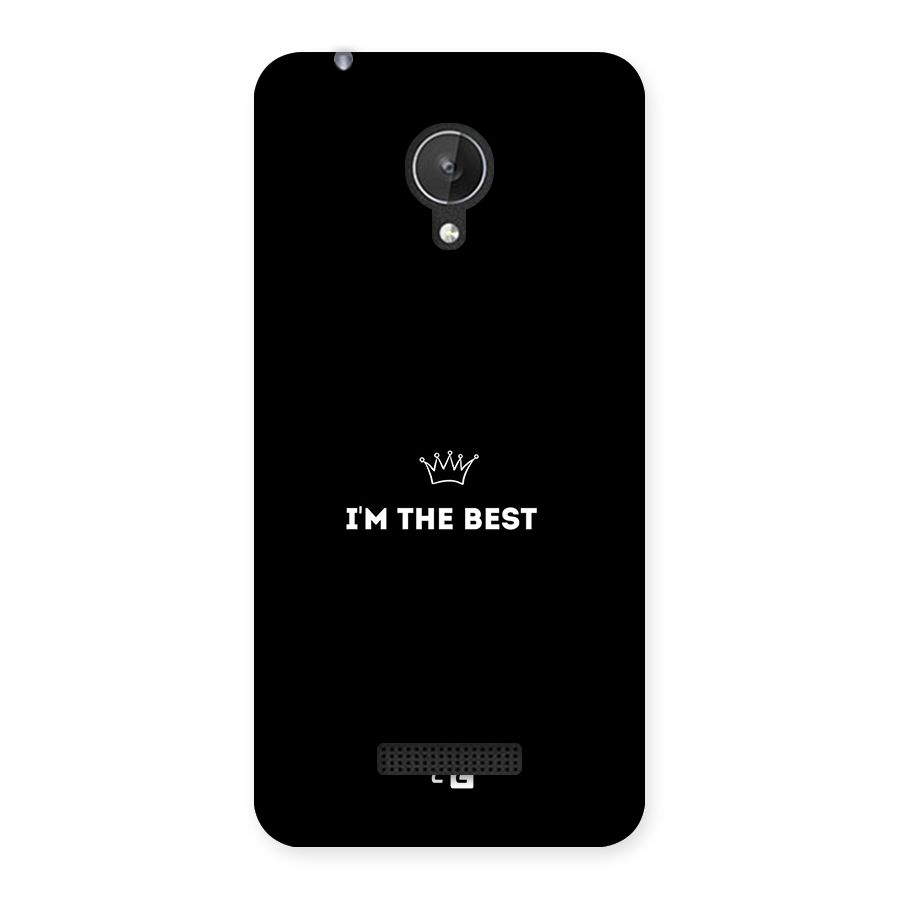 I Am The Best Back Case for Canvas Spark Q380