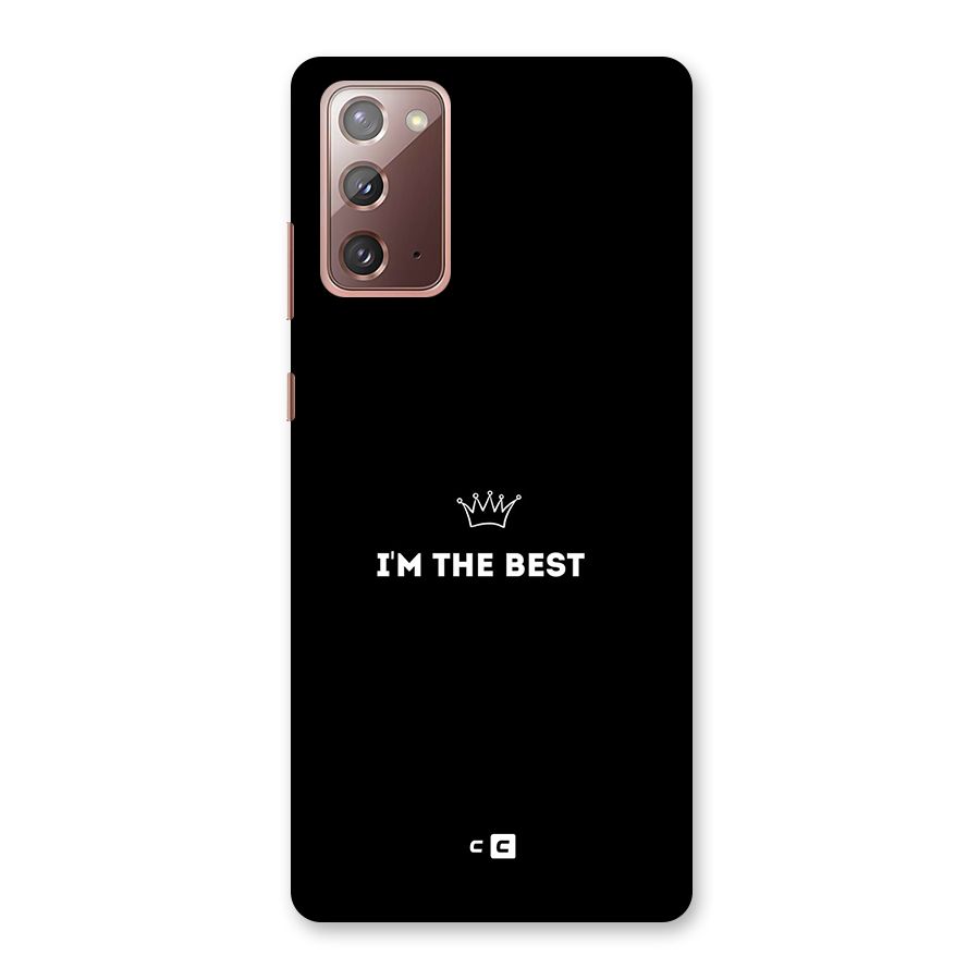 I Am The Best Back Case for Galaxy Note 20