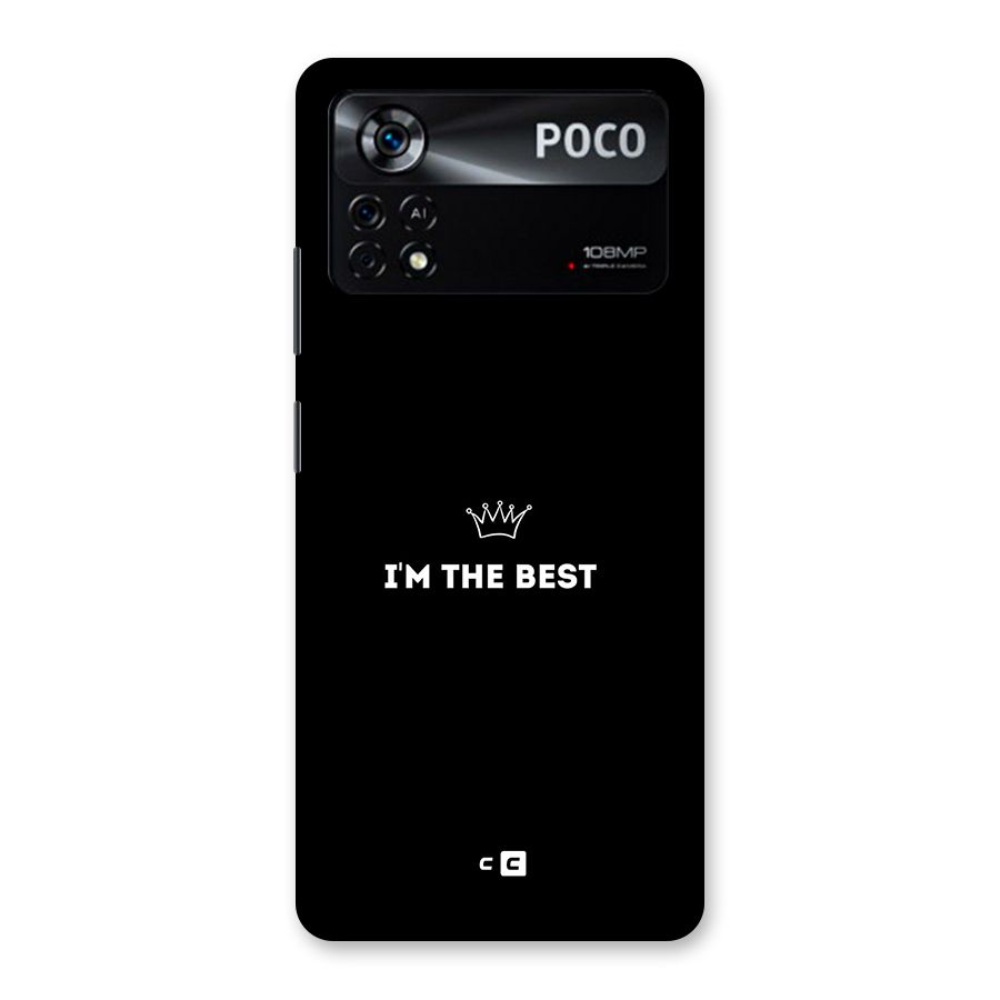 I Am The Best Back Case for Poco X4 Pro 5G