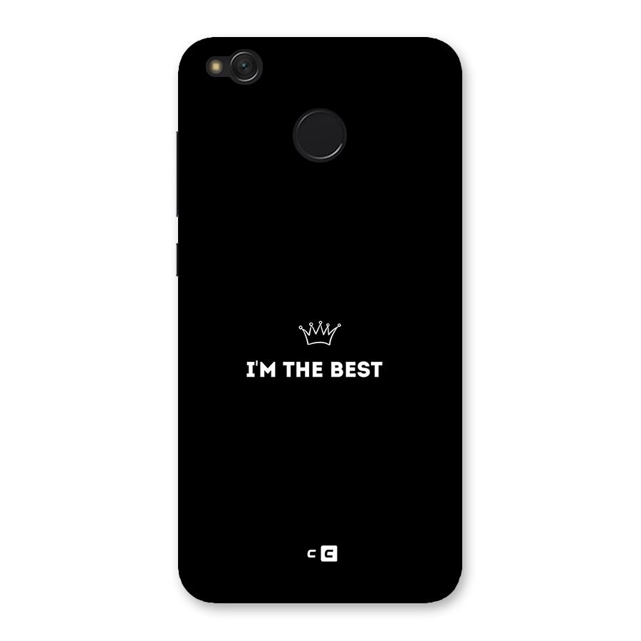 I Am The Best Back Case for Redmi 4