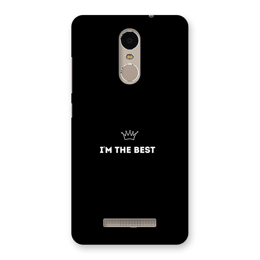 I Am The Best Back Case for Redmi Note 3