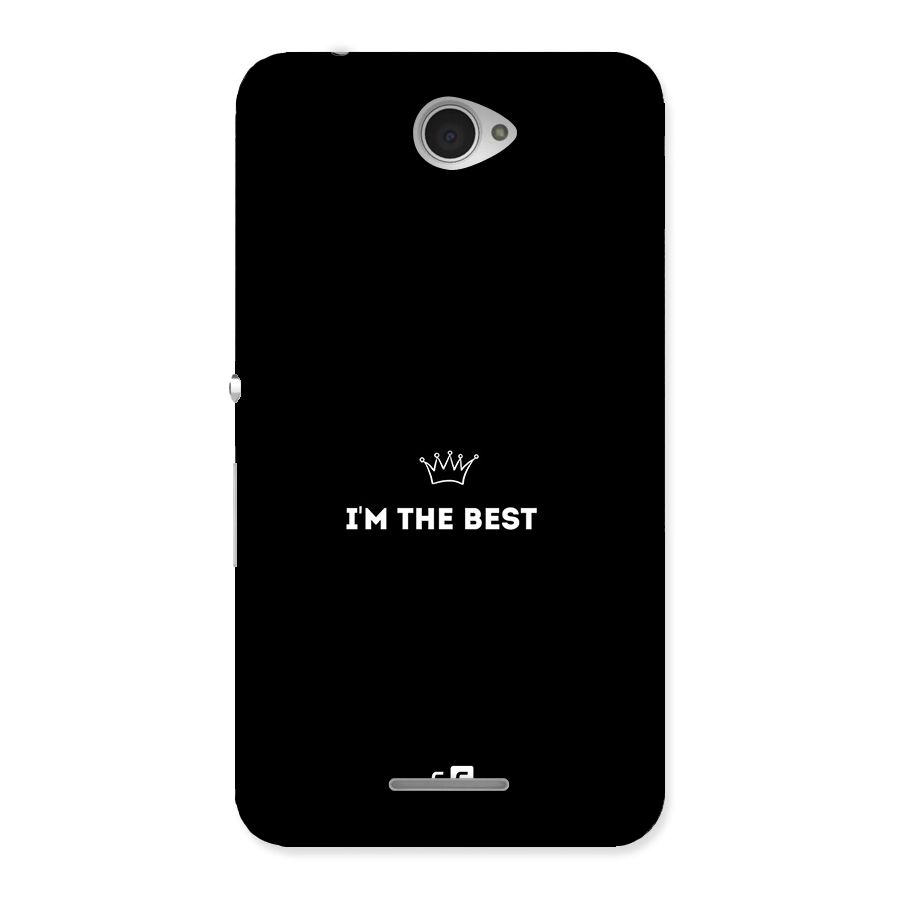 I Am The Best Back Case for Xperia E4