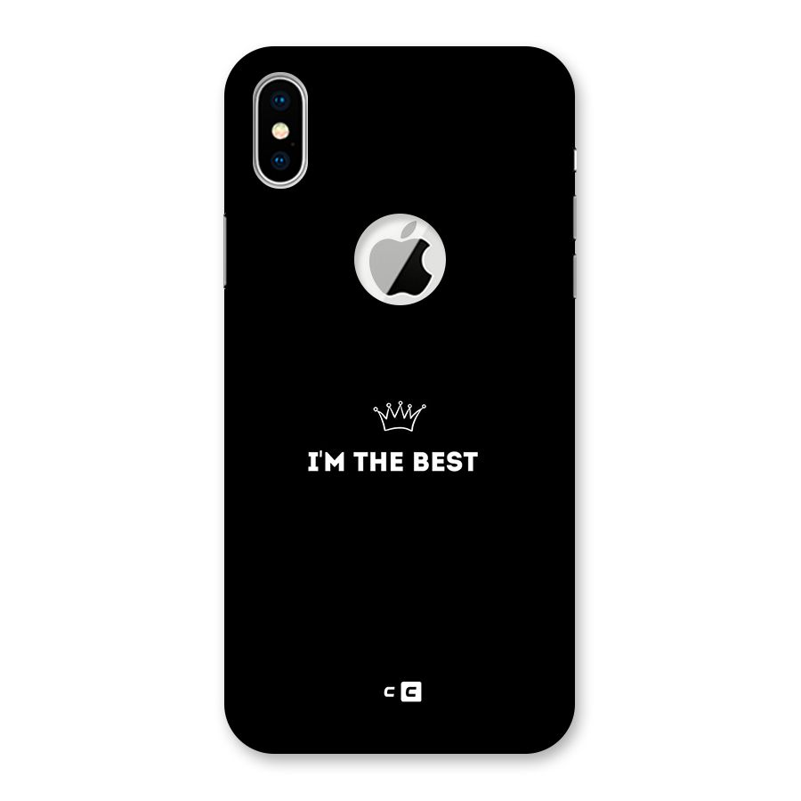 I Am The Best Back Case for iPhone XS Logo Cut