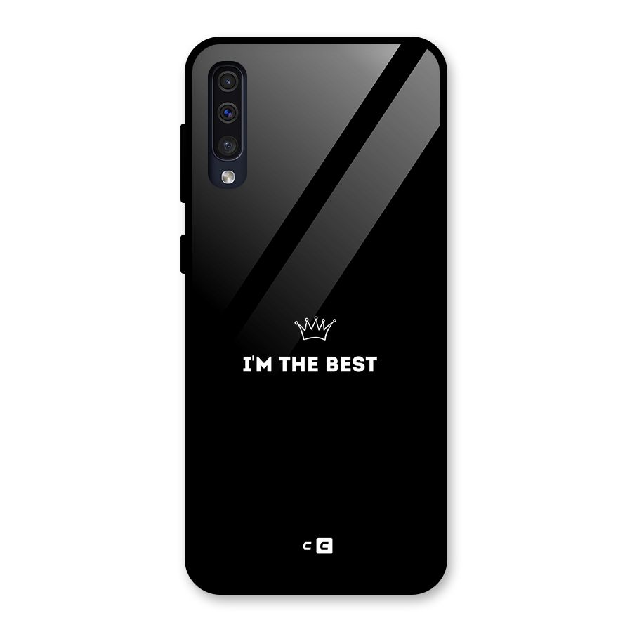I Am The Best Glass Back Case for Galaxy A50