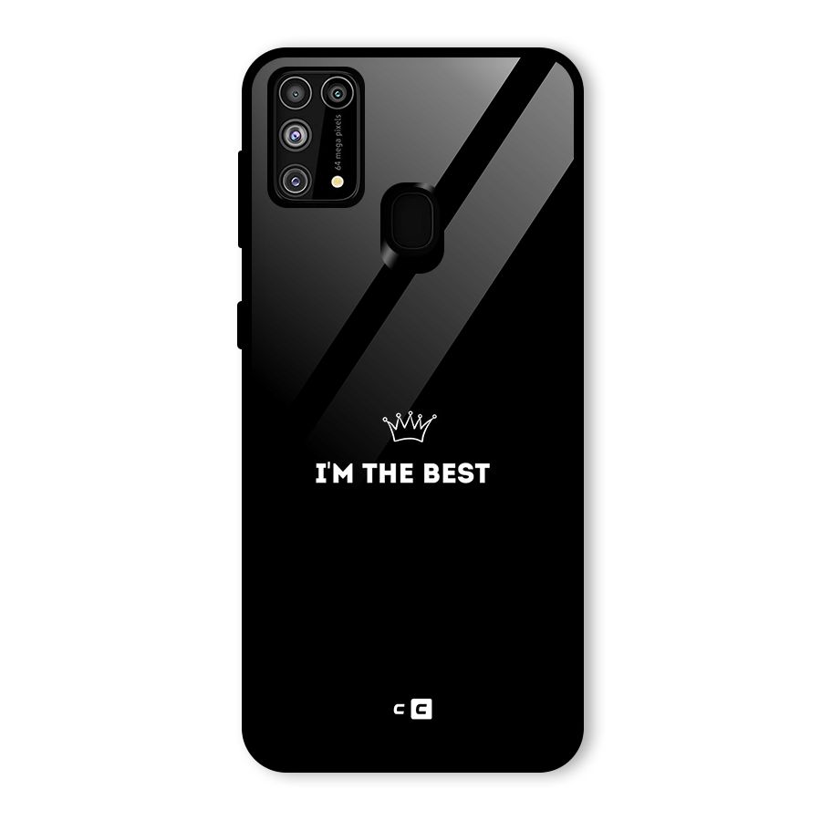 I Am The Best Glass Back Case for Galaxy F41