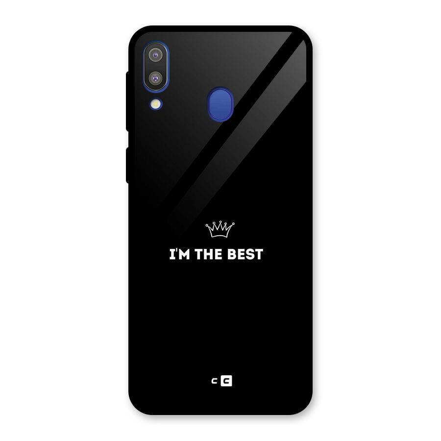 I Am The Best Glass Back Case for Galaxy M20