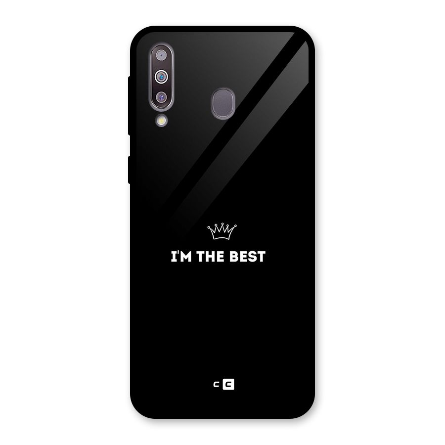 I Am The Best Glass Back Case for Galaxy M30