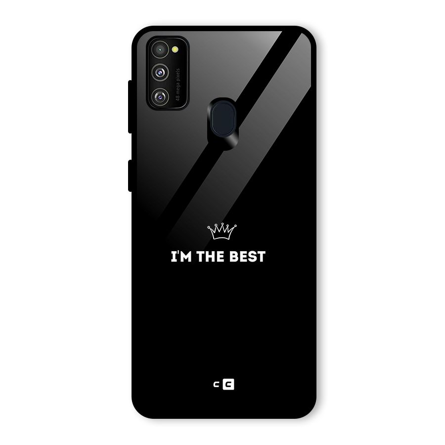 I Am The Best Glass Back Case for Galaxy M30s