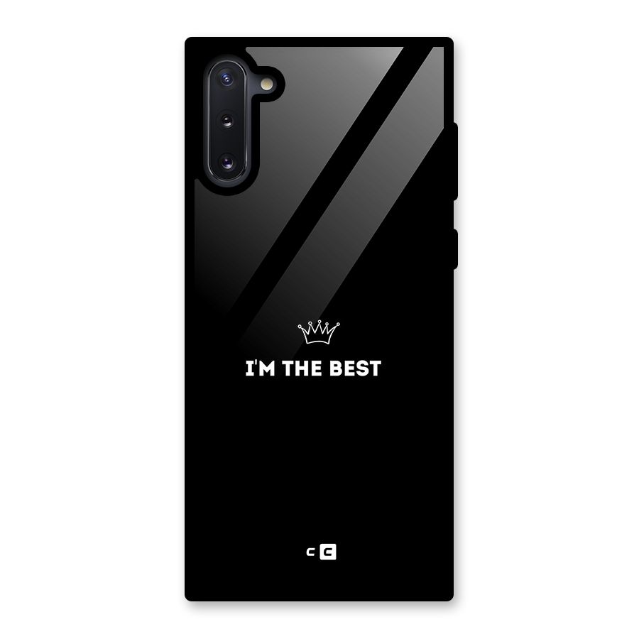 I Am The Best Glass Back Case for Galaxy Note 10