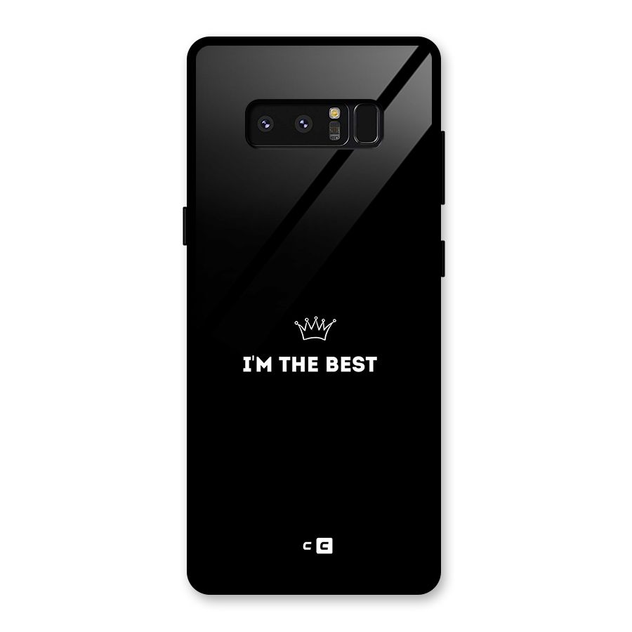 I Am The Best Glass Back Case for Galaxy Note 8
