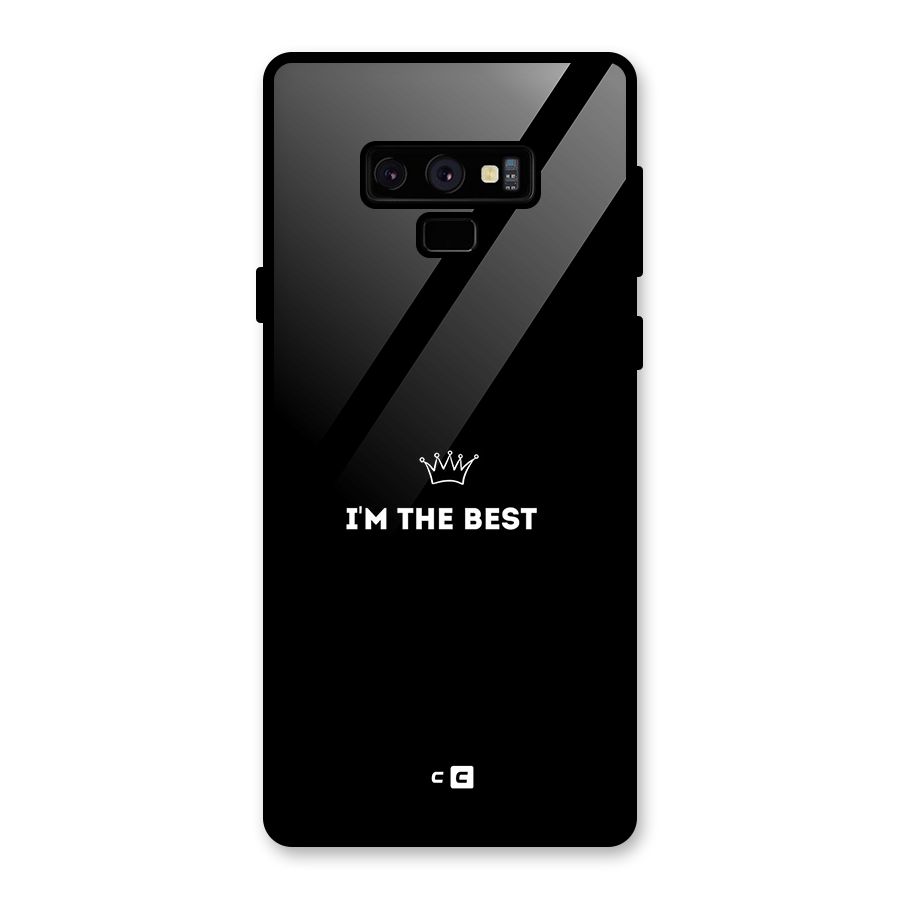 I Am The Best Glass Back Case for Galaxy Note 9