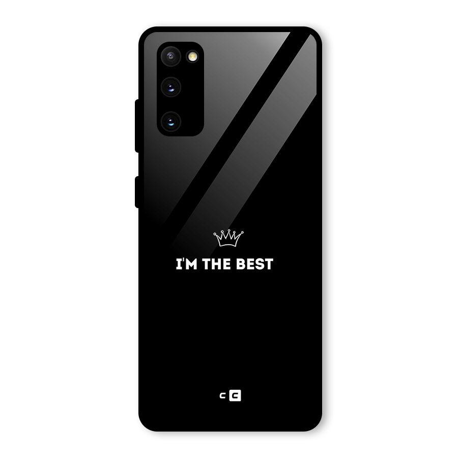 I Am The Best Glass Back Case for Galaxy S20 FE