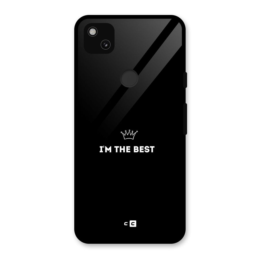 I Am The Best Glass Back Case for Google Pixel 4a