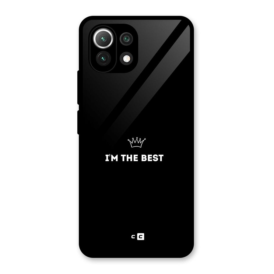 I Am The Best Glass Back Case for Mi 11 Lite NE 5G