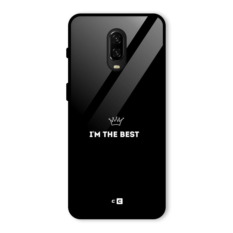 I Am The Best Glass Back Case for OnePlus 6T