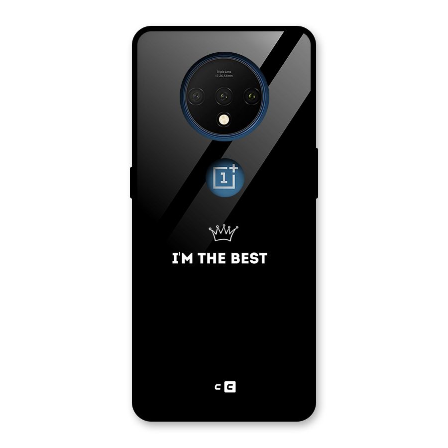 I Am The Best Glass Back Case for OnePlus 7T
