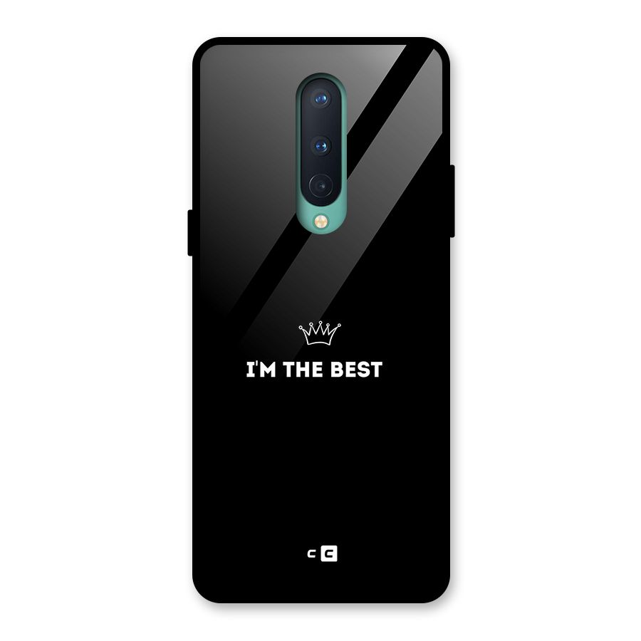 I Am The Best Glass Back Case for OnePlus 8