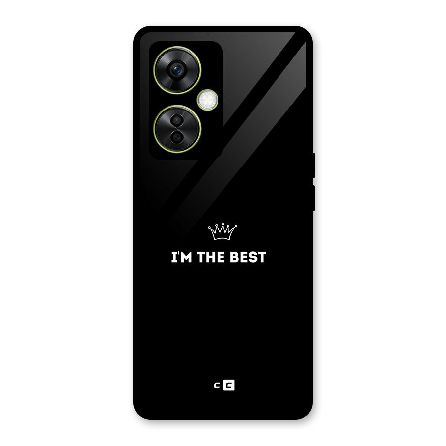 I Am The Best Glass Back Case for OnePlus Nord CE 3 Lite