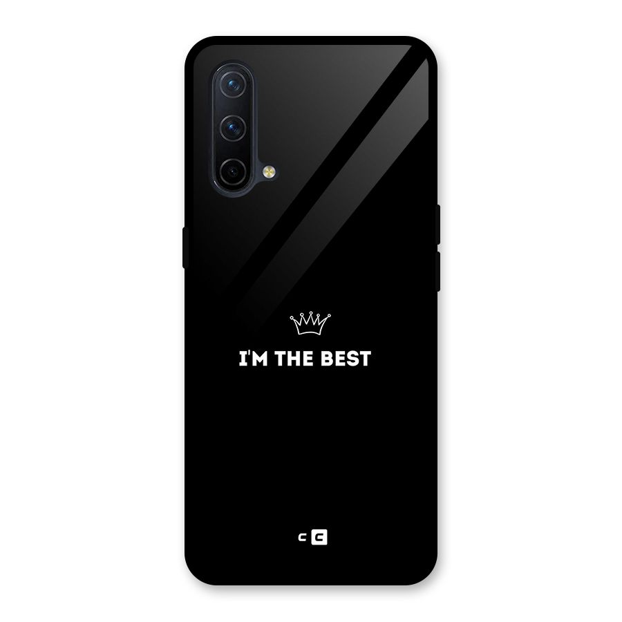 I Am The Best Glass Back Case for OnePlus Nord CE 5G
