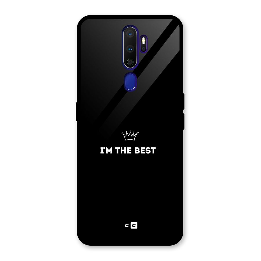 I Am The Best Glass Back Case for Oppo A9 (2020)
