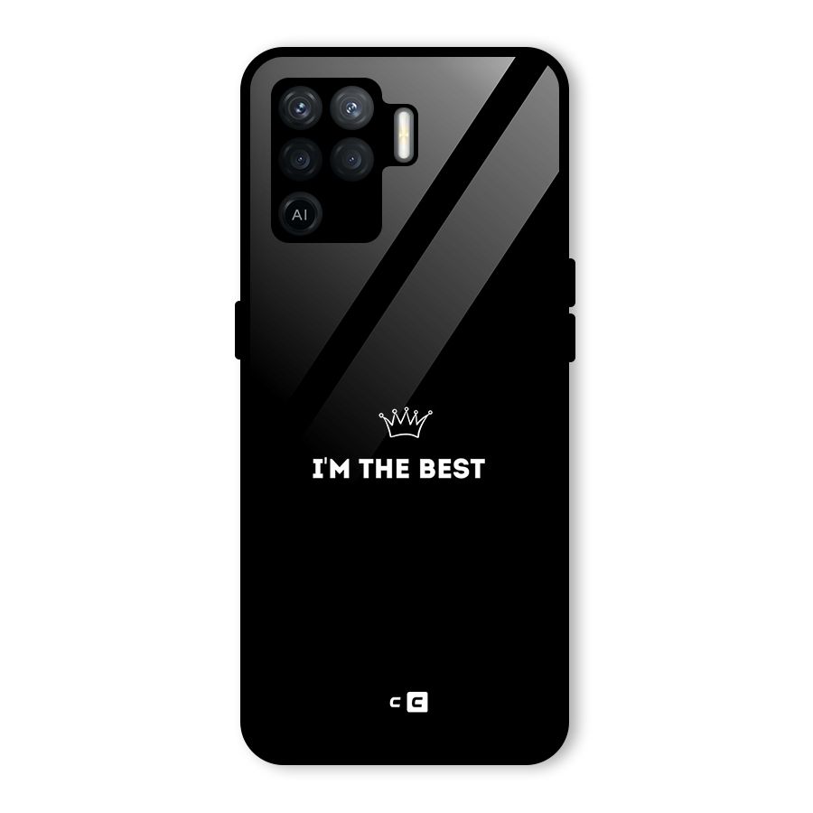 I Am The Best Glass Back Case for Oppo F19 Pro