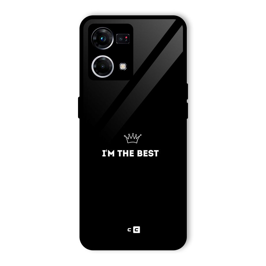 I Am The Best Glass Back Case for Oppo F21s Pro 4G