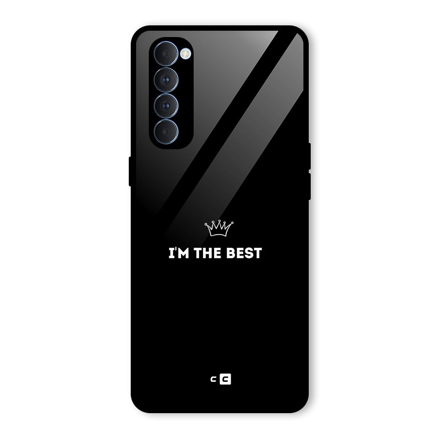 I Am The Best Glass Back Case for Oppo Reno4 Pro