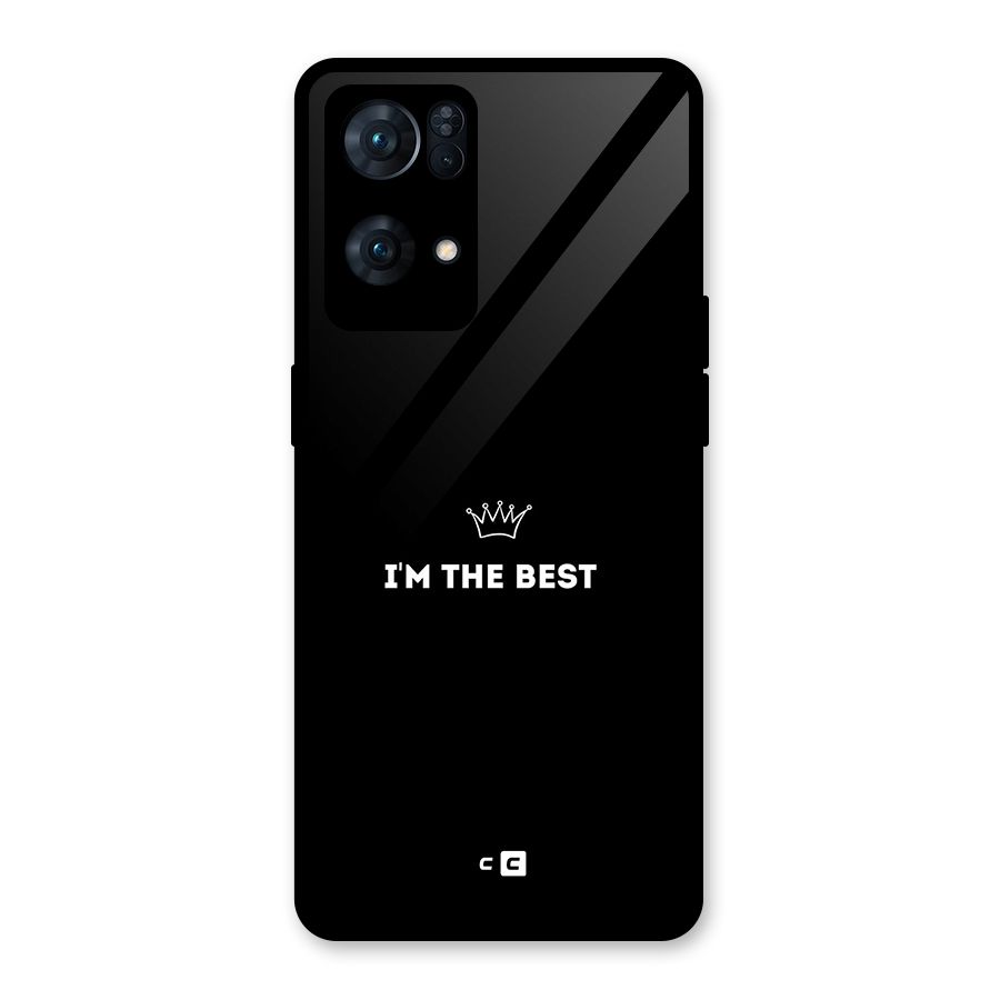 I Am The Best Glass Back Case for Oppo Reno7 Pro 5G