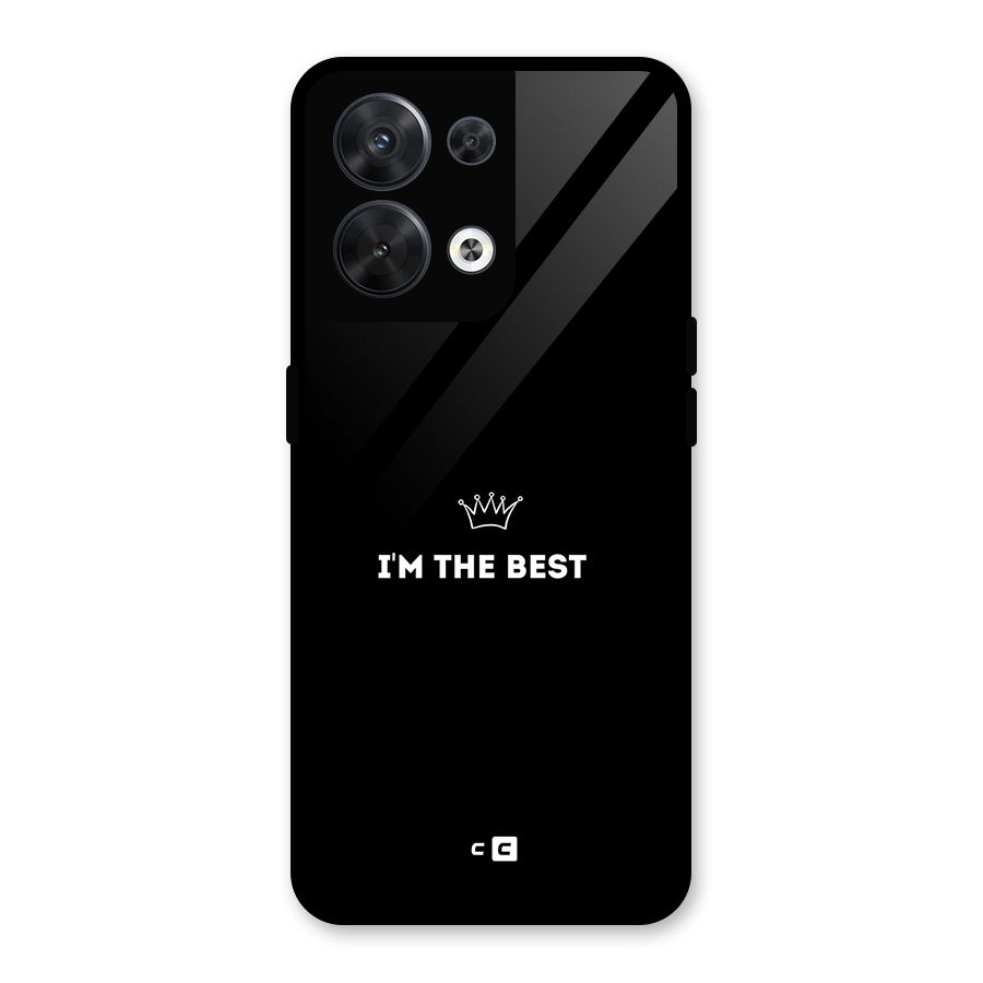 I Am The Best Glass Back Case for Oppo Reno8 5G